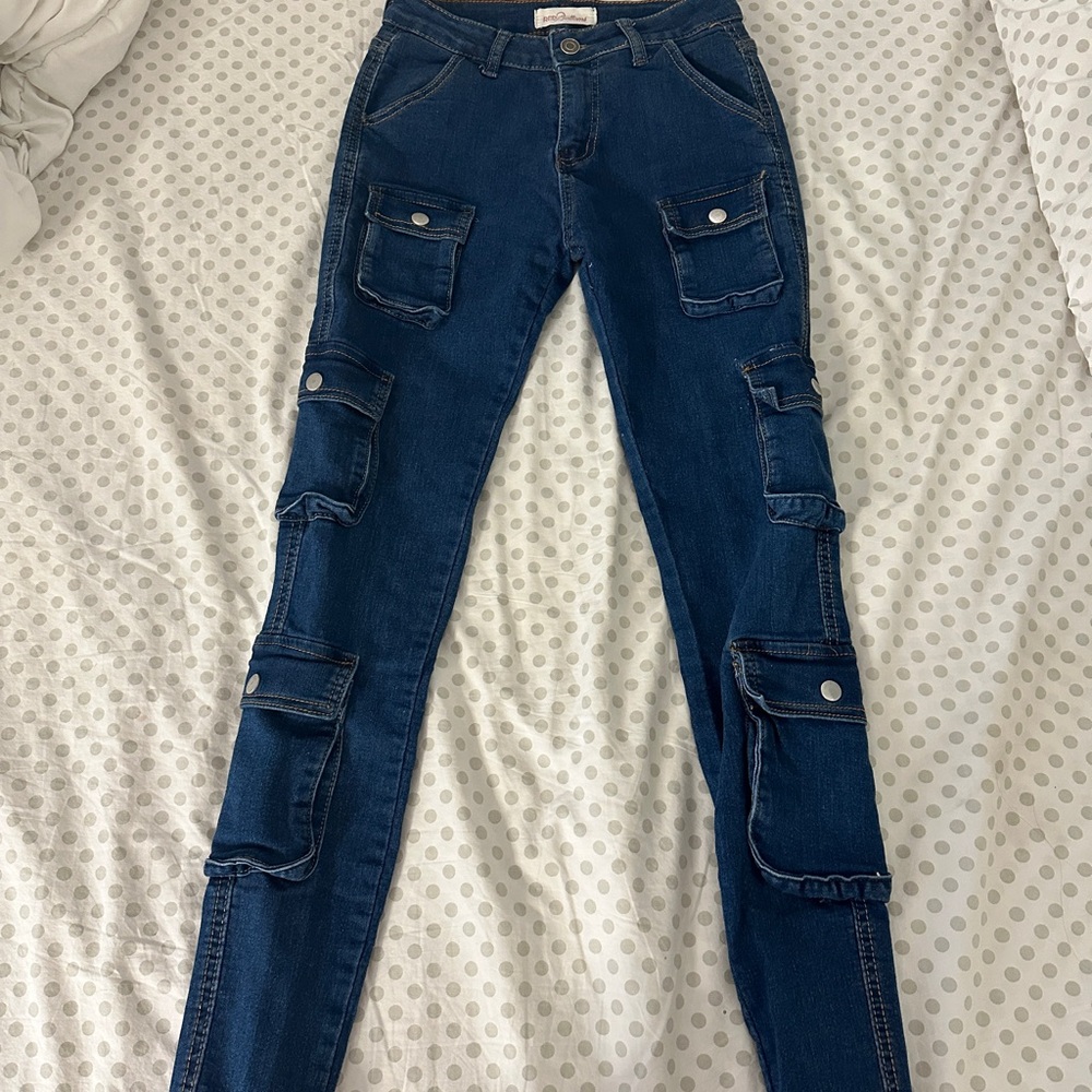 Apple Bottoms Dark Blue Skinny Jeans
